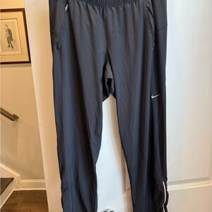 Nike Black Women’s Track Joggers with White Swoosh